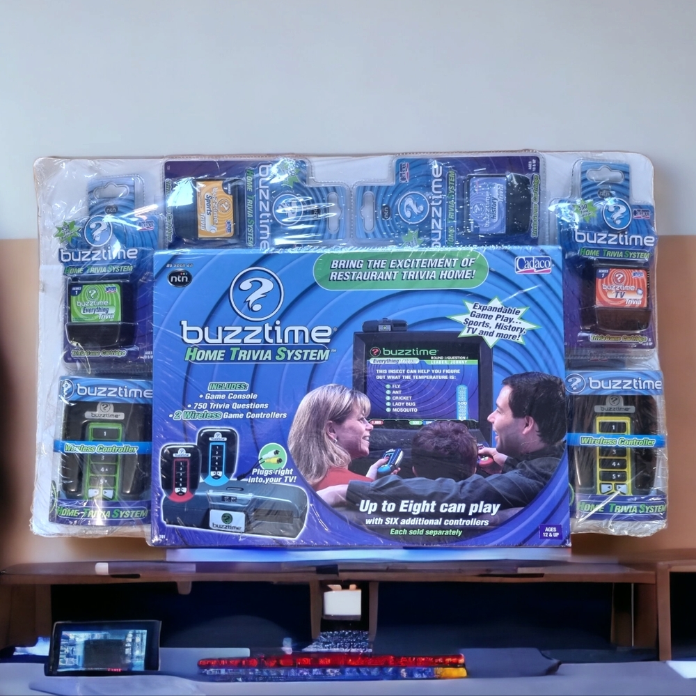 ⭐Host Pick⭐Buzztime Home Trivia System With Six Additional Wireless Controllers